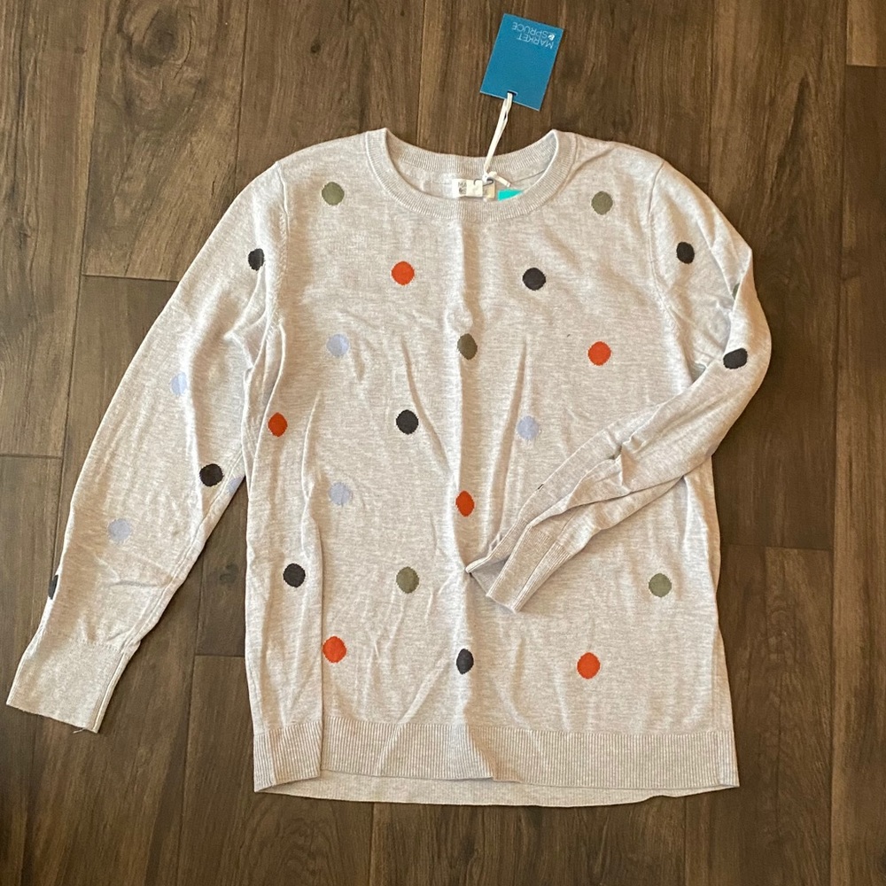 Polka dot sweater